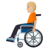 🧑🏼‍🦽 person in manual wheelchair: medium-light skin tone display on JoyPixels